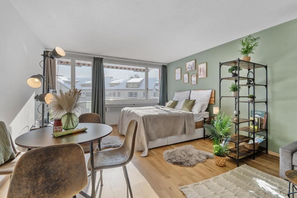 Studio mit Bergblick Titlis, Luzern, Pilatus, See